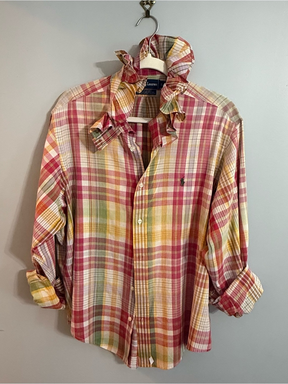 Ralph Lauren Multicolor Plaid Button-Down Shirt - Picture 2 of 3